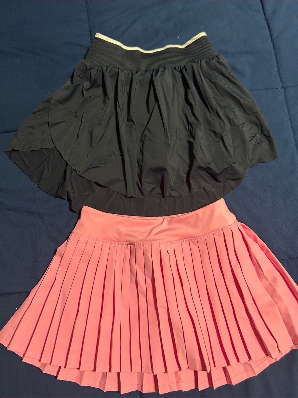 all in motion Black Layered Skort and Pink Pleated Skort